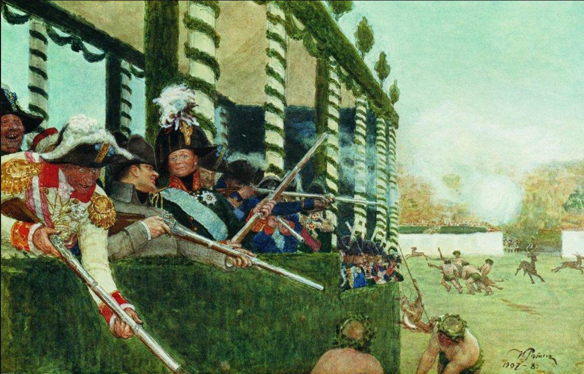 emperor alexander i and emperor napoleon in the hunt